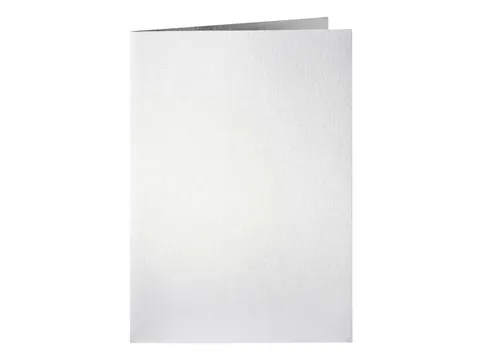 Correspondentiekaart Papicolor dubbel 105x148mm metallic parelwit 6 st
