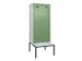 locker met bank,voor scheiding van kleding,HxBxD 2120x800x815mm,2vak