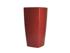 plantenpot,trapeziumvormig,PE,robijnrood,HxBxD 1300x675x675mm,100l