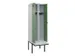 locker met bank,voor scheiding van kleding,HxBxD 2120x600x815mm,2vak