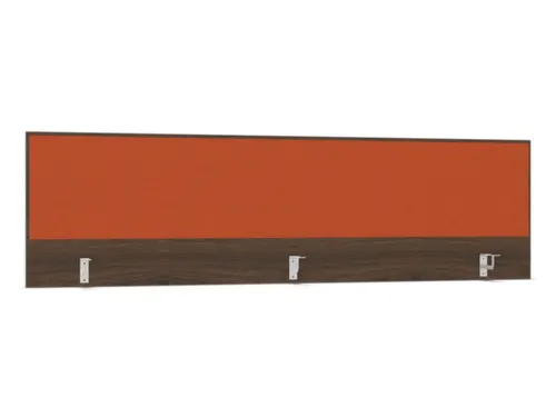opzetpaneel bureau aanbouw achter NV bruin hickory oranje 2000mm
