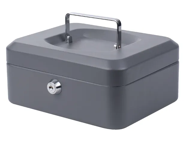 Geldkist Quantore 200x160x90mm grijs