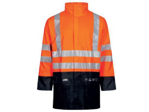 Lyngsoe Fr-Lr3055 Rain Jacket M Or/Nvy