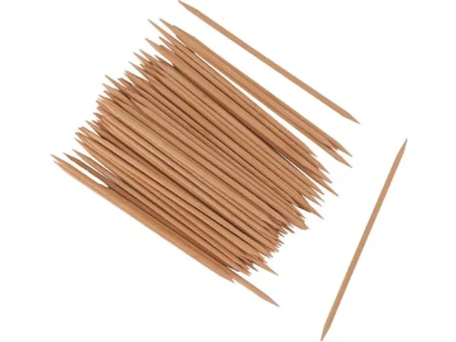 Bouhon tandenstokers om te knutselen, 10 cm, zakje van 100 stuks