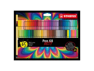Viltstift STABILO Pen 68 Arty medium assorti set à 65 stuks - 2