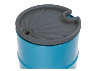 trechter,v. 200l vat,Ø 580mm,m. zeef,uitsparing v. vulstandmeter,HDPE - 2