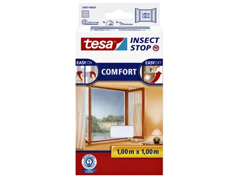 Insectenhor tesa Insect Stop COMFORT raam 1x1m wit