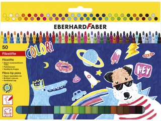 Viltstift Eberhard Faber 50 kleuren - 1