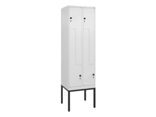 Z-garderobekast,HxBxD 2120x600x500mm,vak B 150/300mm,draaigrendel - 1