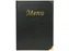 Securit Menukaart Basic Ft A4 4 tas, Zwart lederlook
