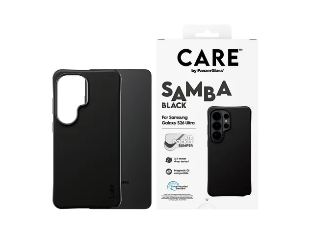 PanzerGlass CARE by Samba Case Black w. Qi Samsung Galaxy S26 Ul