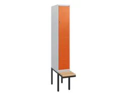 Dubbeldekse dekenkist,HxBxD 1950x300x815mm,1x2vak.,vak B 300mm