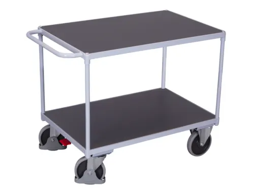 tafelwagen,draagverm. 500kg,2etage(s),laadvl. LxB 1200x800mm,houtetage