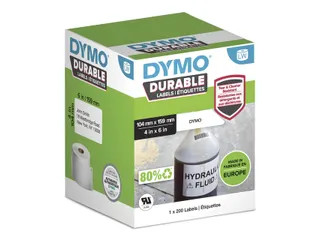 Etiket Dymo 1933086 industrieel 104x159mm 1 rol á 200 stuks wit - 1