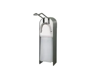 zeep-/ontsmettingsmiddeldispenser,HxB 325x97mm,v. 1l,RVS - 1