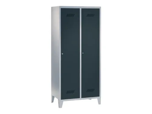 locker,HxBxD 1850x800x500mm,2vak,vak B 400mm,RAL7035,front RAL7016