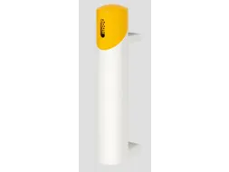 Wandasbak 1.4 liter 510x100mm Ral9016 Wit Ral1023 Geel Staal