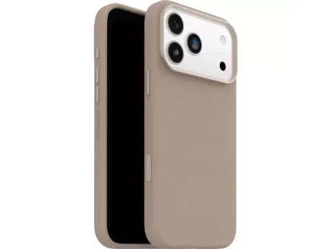 OtterBox Symmetry Leather iPhone 17 Pro Max hoesje grijs