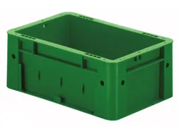 Euronorm Stapelkrat 120x300x200mm 4.1l Wanden/Bodem Gesloten Groen