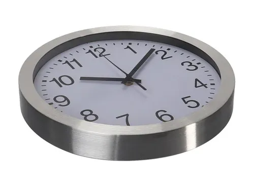 Aluminium Wandklok Ø 30cm cijferaanduiding DCF