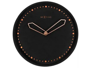 Wandklok NeXtime dia. 35 cm, polyresin, zwart - 1