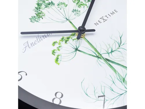 Buitenklok Nextime dia 30.5cm Anethium cijfers, zwarte rand witte wijz