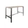 Domino Basic statafel 140x80cm 110cm Robson Eik 25mm Zwart