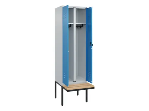 locker voor scheiding van kleding,HxBxD 2120x600x815mm,2vak