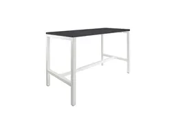 Domino Basic statafel 160x80cm 110cm houtprint schaduw 25mm wit