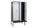 locker met bank,voor scheiding van kleding,HxBxD 2120x1200x815mm,4vak