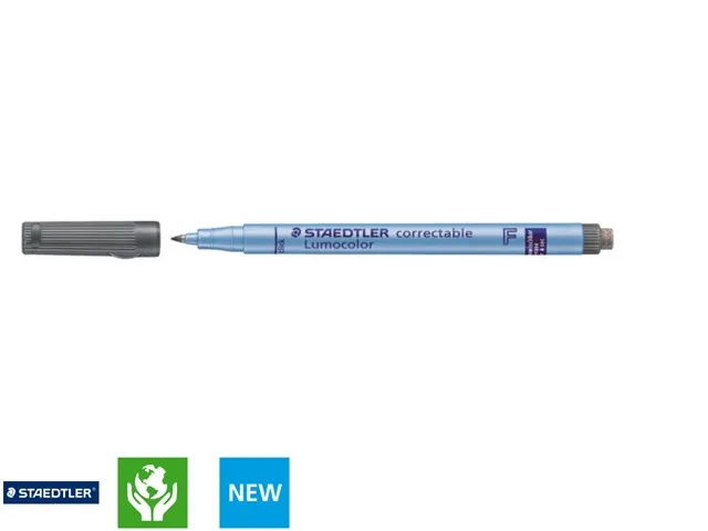 Viltstift Staedtler OHP Lumocolor 305 Non Perm. Correct F Zwart 0.6mm