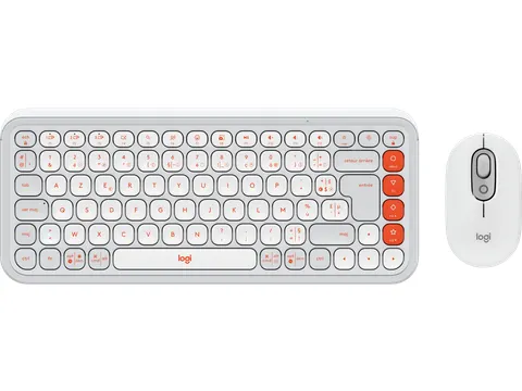 Bluetooth Toetsenbord Muis Azerty Wit