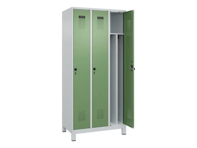 locker voor scheiding van kleding,HxBxD 1950x900x500mm,3vak