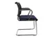 Chaise visiteur Accoudoirs Assise bleu foncé Dos maille noir