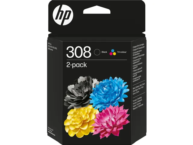 HP inktcartridge 308 6L6S6UE zwart + 3 kleuren