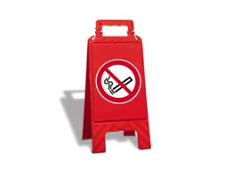 Verbodsbord,Verboden Te Roken,Vloeropsteller,Kunststof,Rood