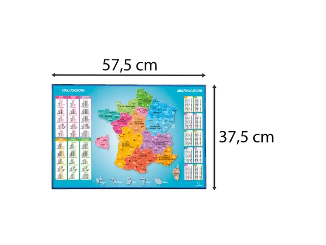 Onderlegger PVC 37,5 x57,5cm Frankrijk