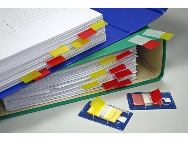 Info flags 25x43mm rood blister à 50 stuks