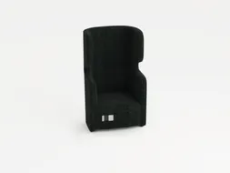 fauteuil,1-zits,geluidabsorberend,stof antraciet,HxBxD 1330x860x760mm