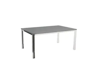 In hoogte verstelbaar bureau,HxBxD 720-840x1600x1000mm,MS-donkergrijs - 2