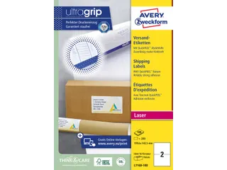 Verzendetiket Avery QuickPeel L7168-100 199.6x143.5mm Wit 200 stuks - 3