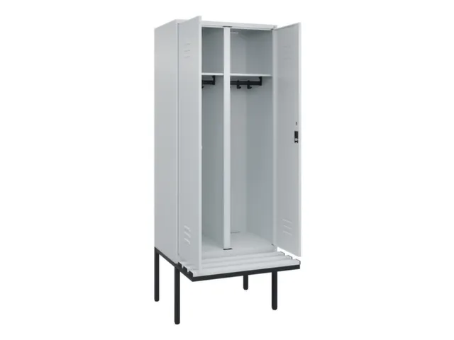 locker voor scheiding van kleding,HxBxD 2120x800x815mm,2vak