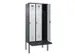 locker met bank,voor scheiding van kleding,HxBxD 2120x900x815mm,3vak