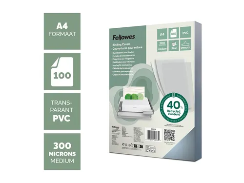 Voorblad Fellowes A4 Pvc 300 Micron