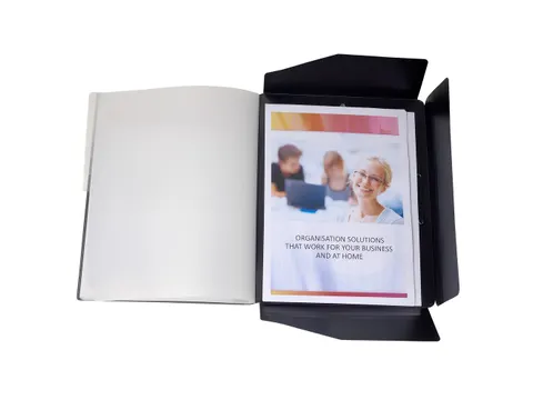 Sorteermap PP vensters 12 vak zwart