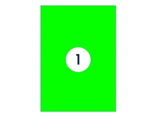 Etiket 210x297mm Fluor Groen 100 Vel - 2
