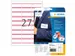 HERMA 4512 Naambadge textieletiket A4 63,5x29,6mm Wit/rood 540 stuks
