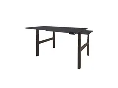 Dextro Plus Duo Zit-sta Bureau Elektrisch 200x80 houtprint schaduw zw