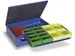 Assortimentskoffer Plaatstaal 6 Boxen Polystyrol 118x472x340mm Ral5007