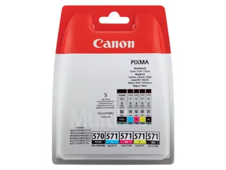 Canon PGI-570 & CLI-571 Inktcartridges 5-Pack (2x Zwart + Kleur) - 1